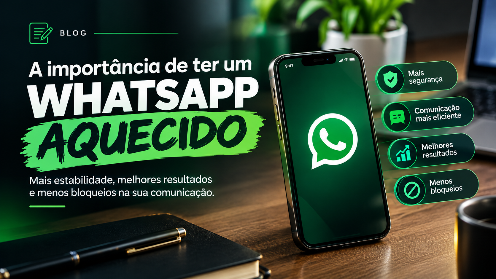 Chip aquecido para operação de WhatsApp e vendas