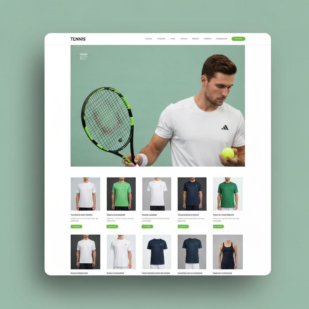 Screenshot do site 6Zero - Loja do Tenista